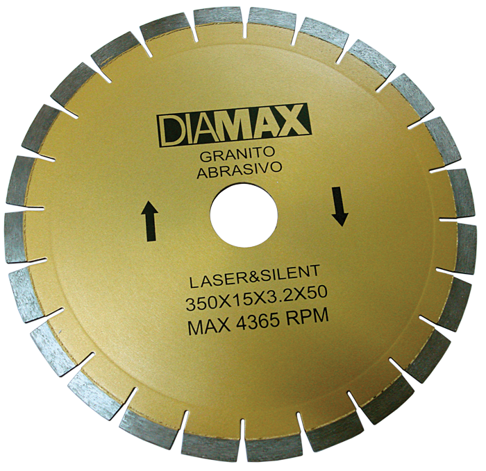 Serra Diamax silenciosa 350 milímetros laser